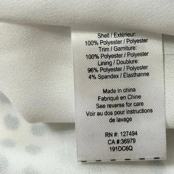 HEARTLOOM Black/White Polka Dot Dress sz S Fit & Flare V-neck Lined Short - Picture 9 of 10